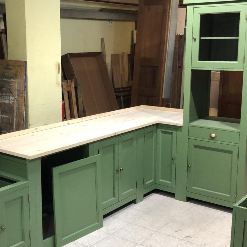 cucina su misura verde